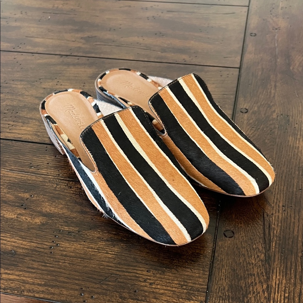 Madewell Striped Slip-On Mules